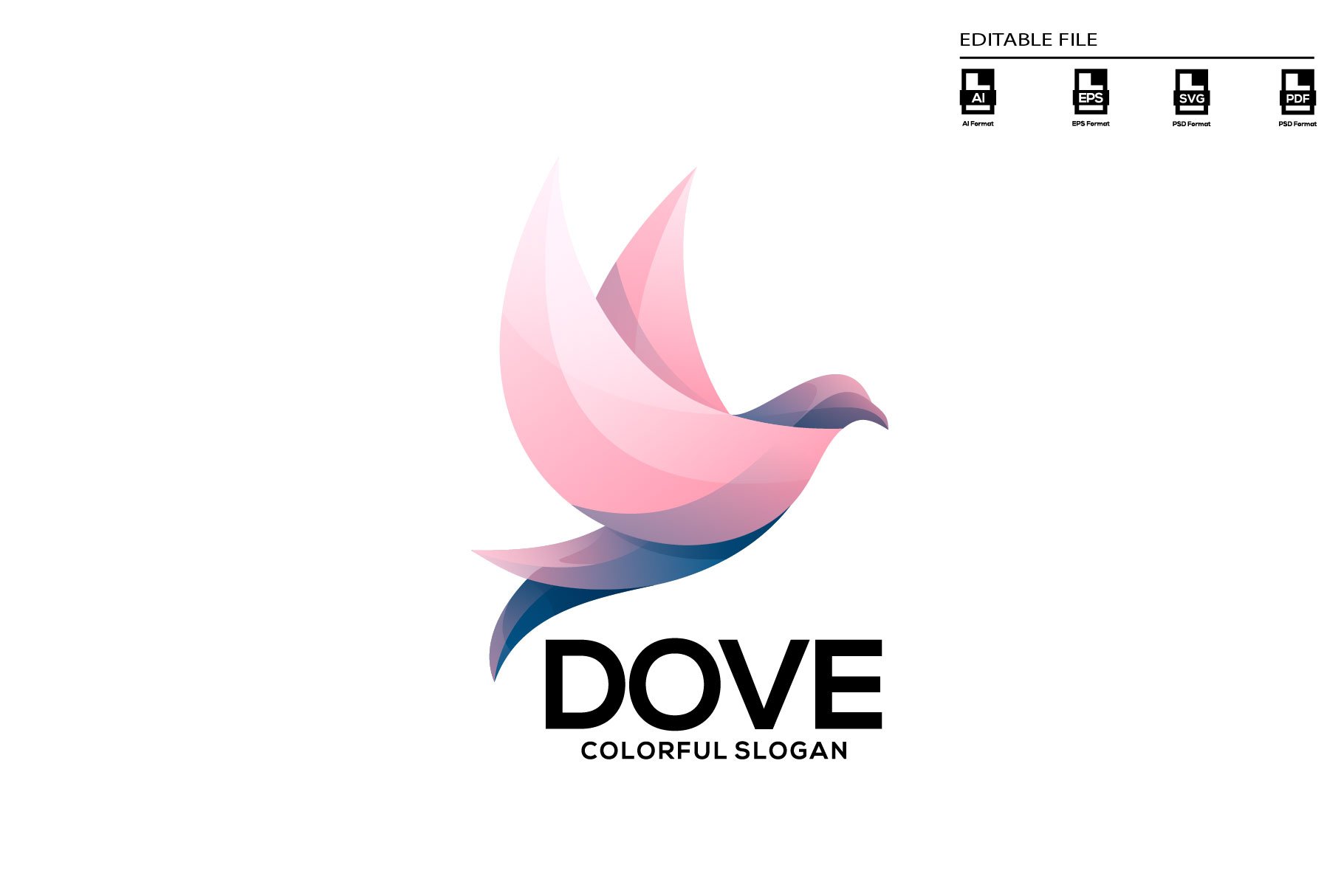 Dove gradient logo cover image.