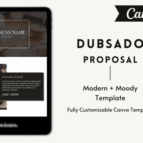 Modern Dubsado Proposal Template cover image.