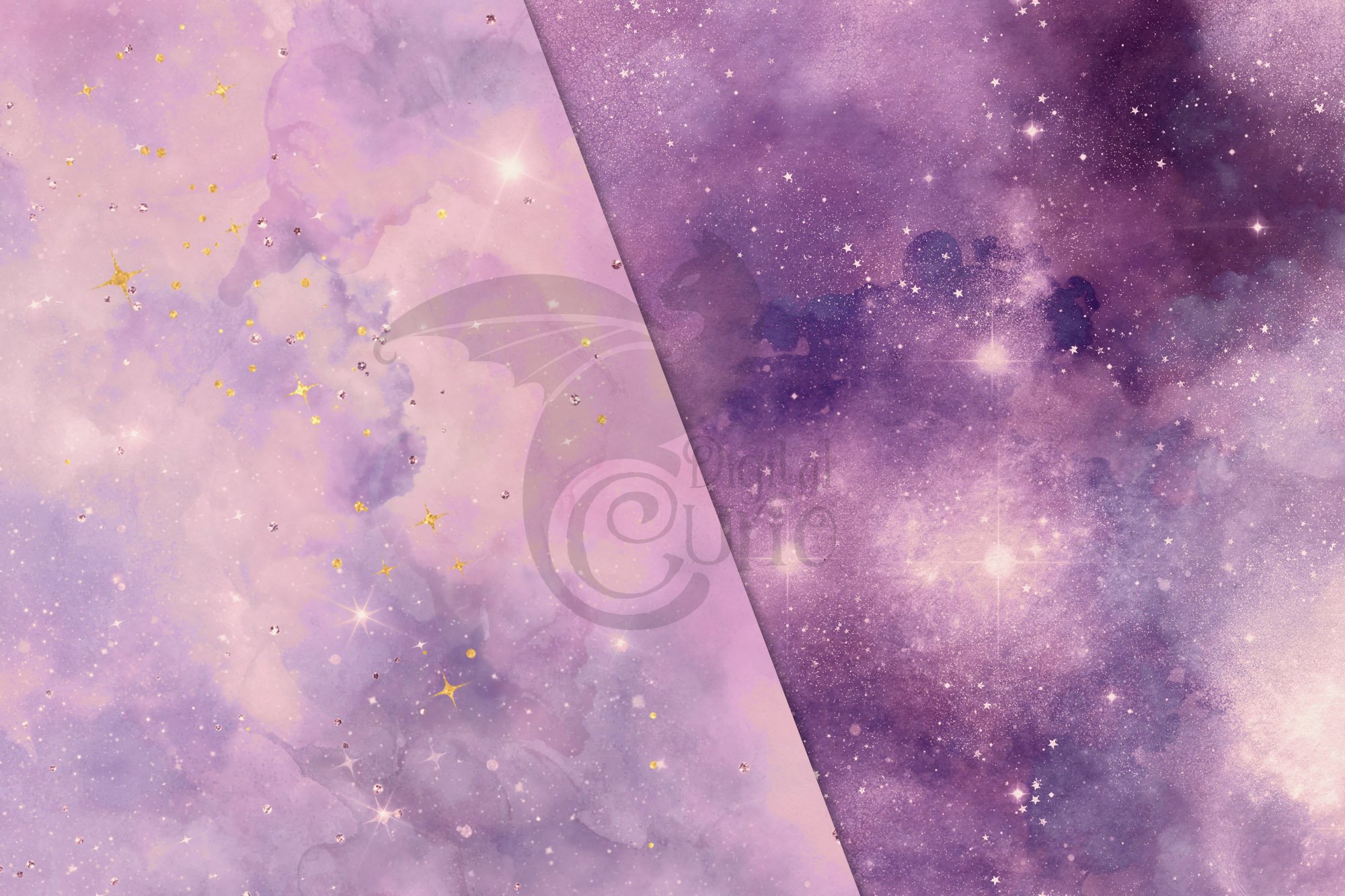Dusk Rose Galaxy Textures preview image.