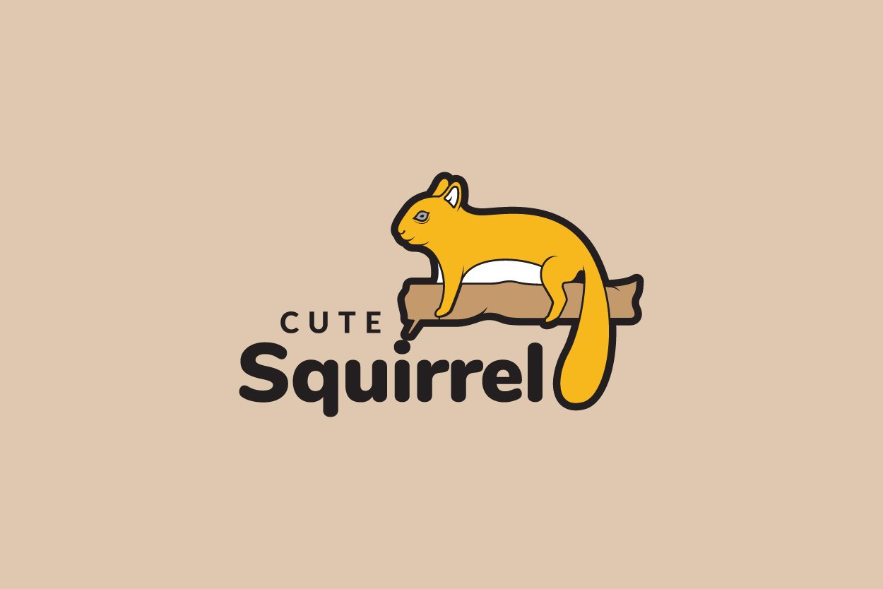 colored squirrel with branch logo cover image.