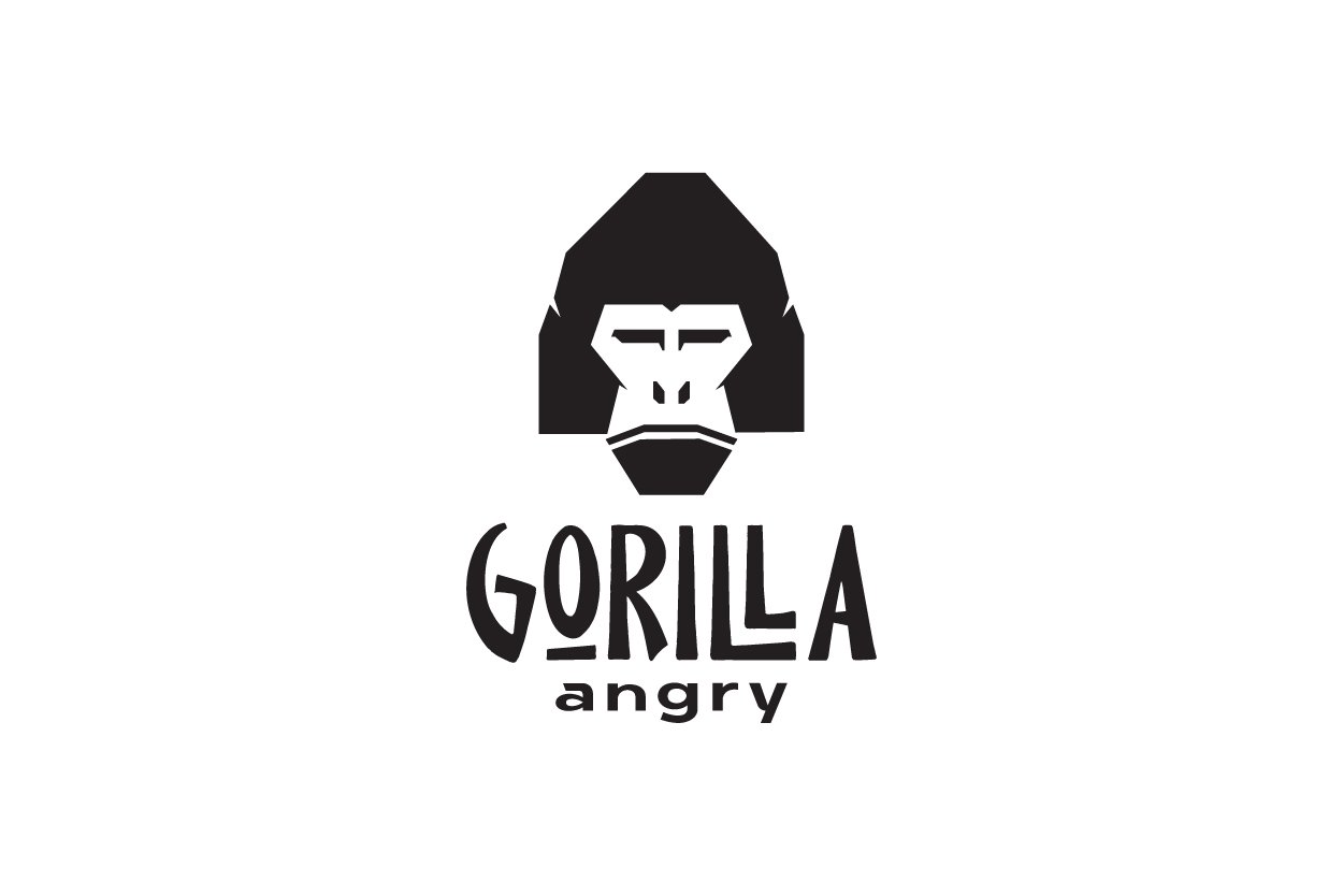 head modern angry gorilla logo cover image.