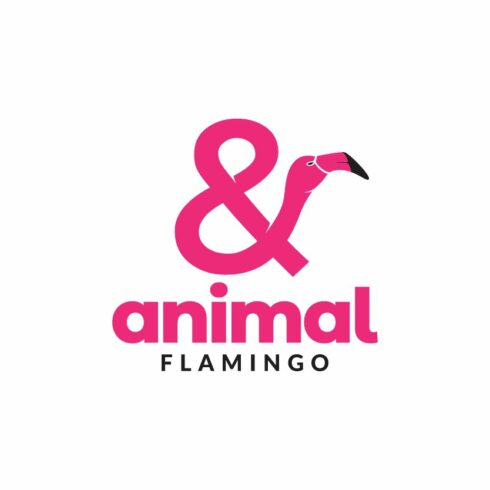 and sign with flamingo logo design cover image.