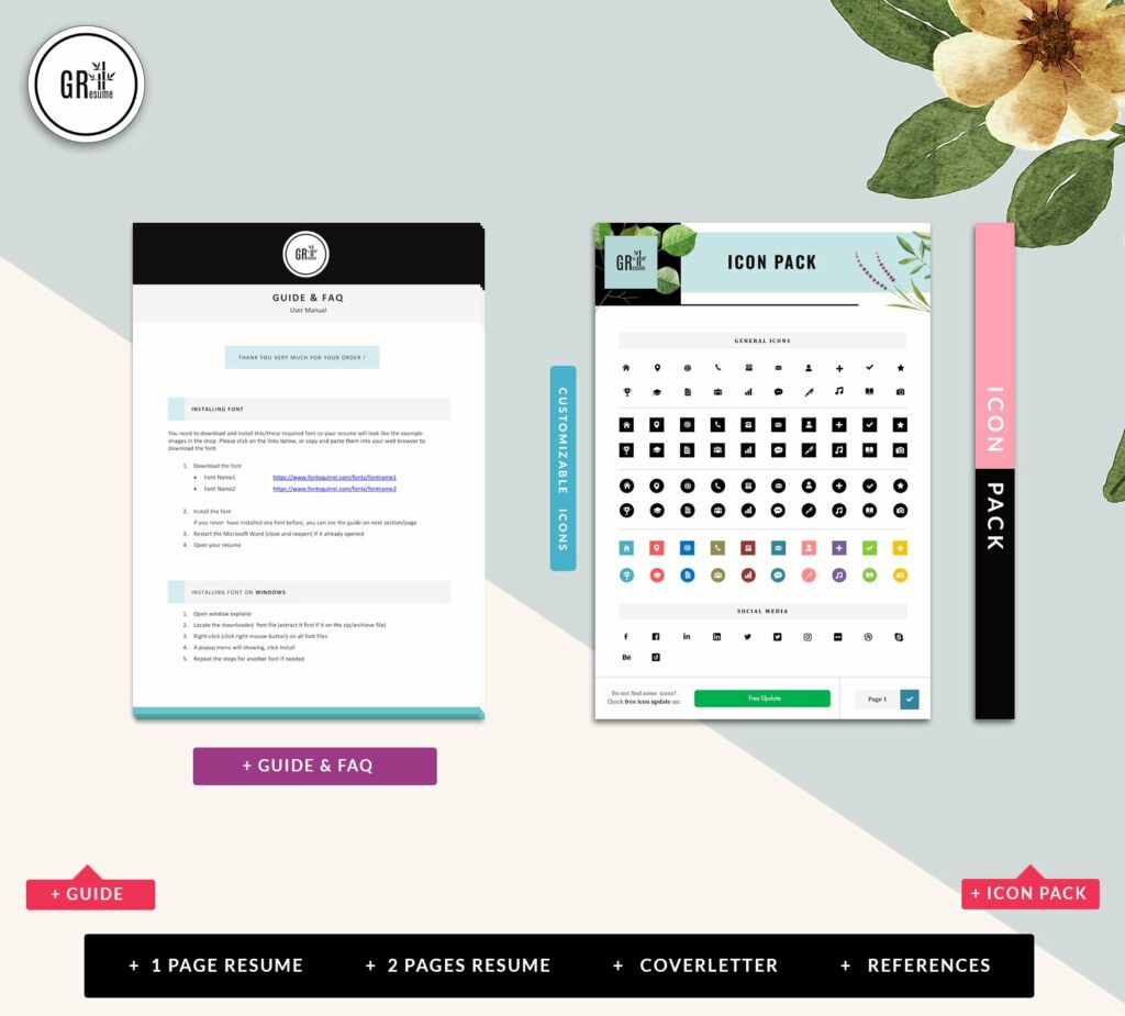 Creative CV Resume Template - 0122 – MasterBundles