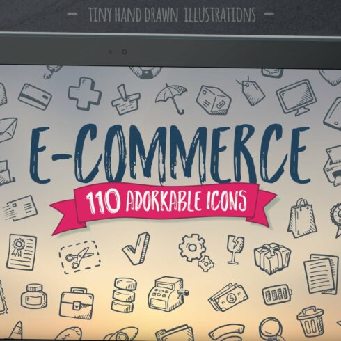 e-Commerce - Hand Drawn Icons cover image.