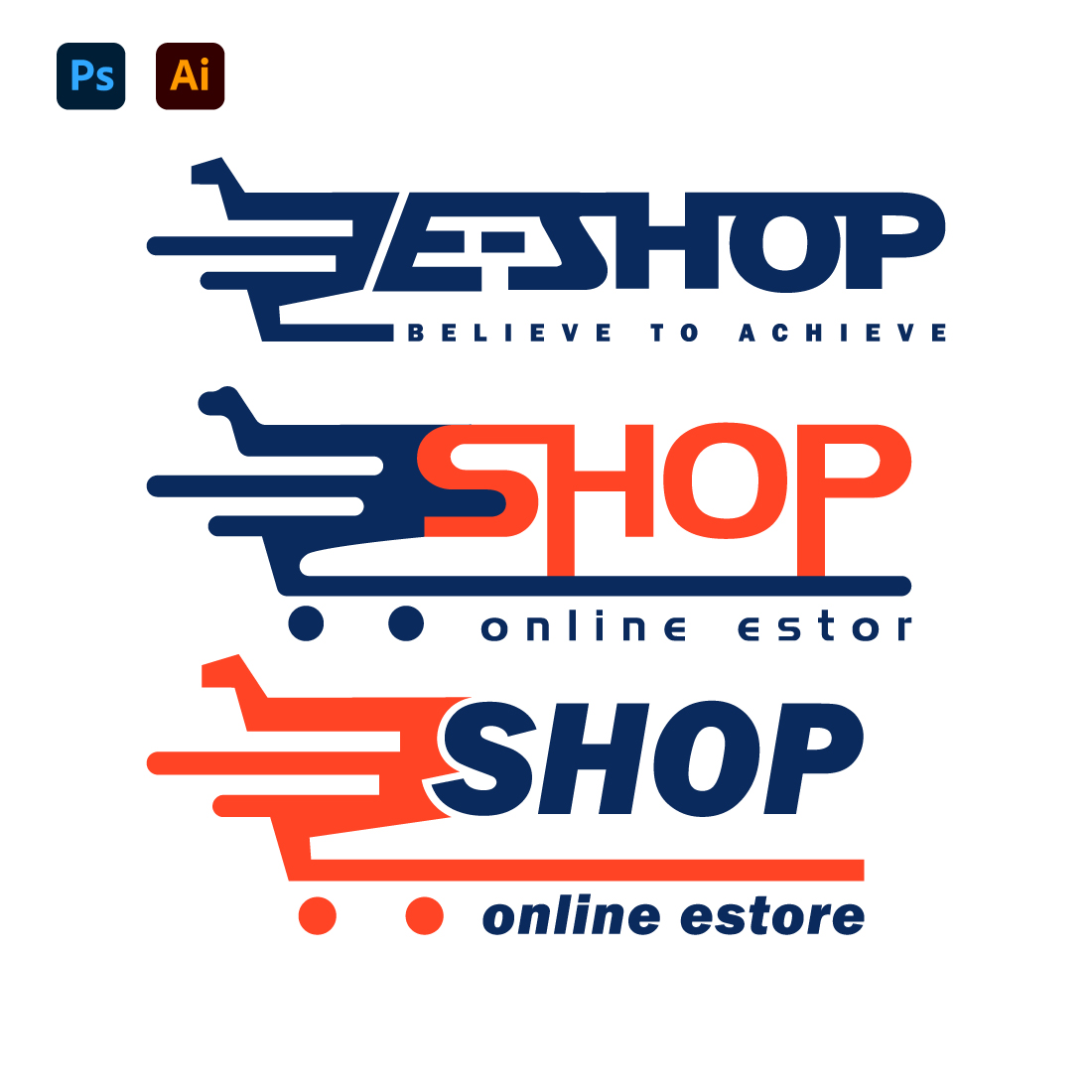 Online shop logo preview image.