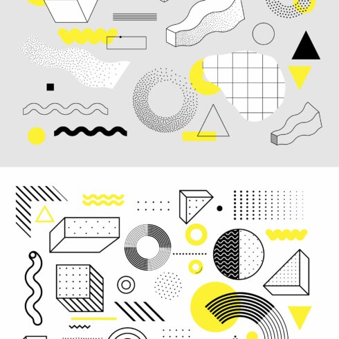 60 geometric shapes, 30 posters cover image.