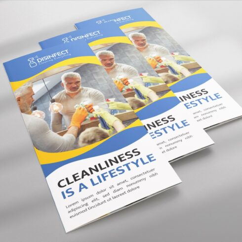 Cleaning Services Trifold Brochure cover image.