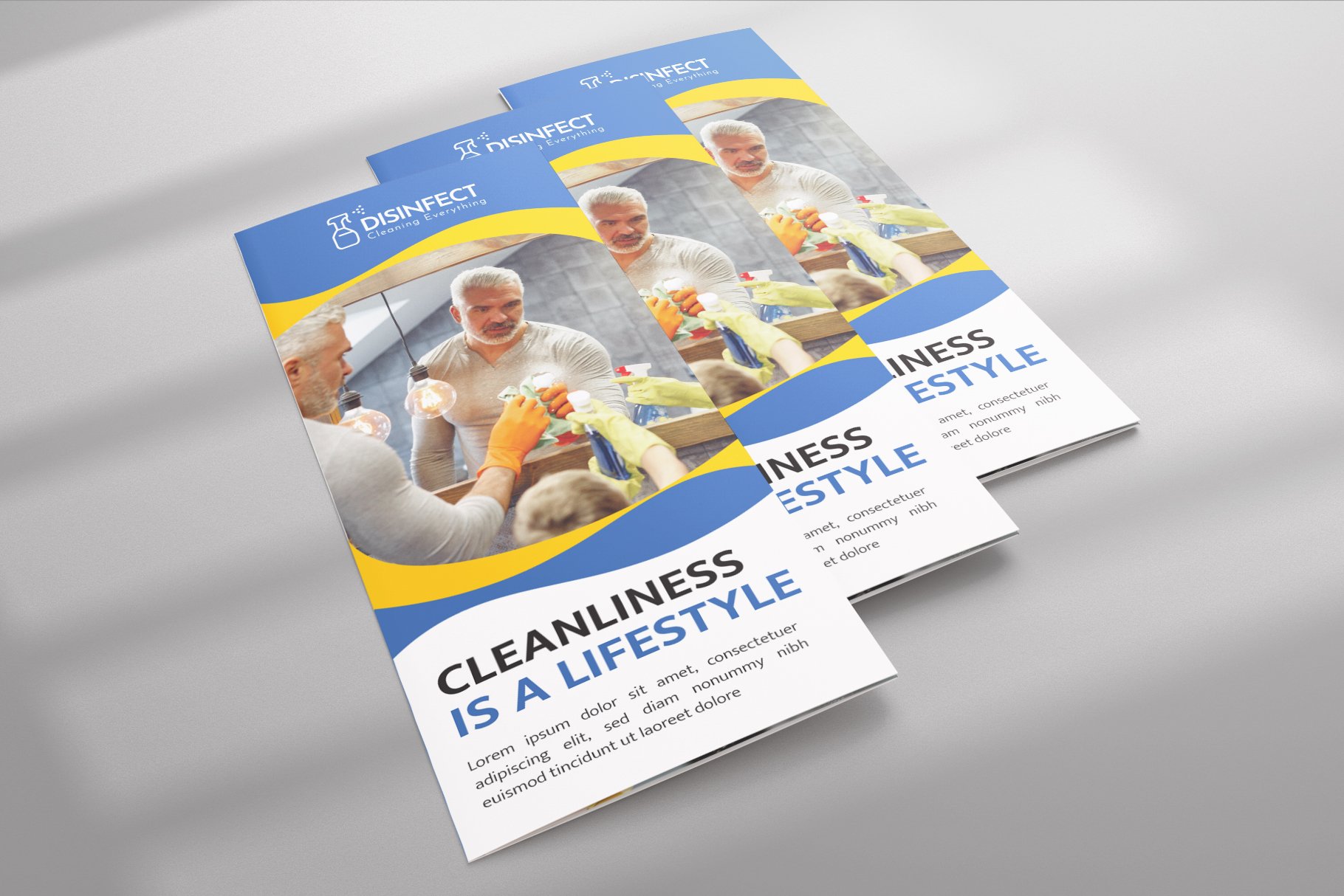 Cleaning Services Trifold Brochure cover image.