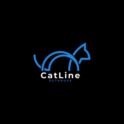Line Art Cat Logo cover image.