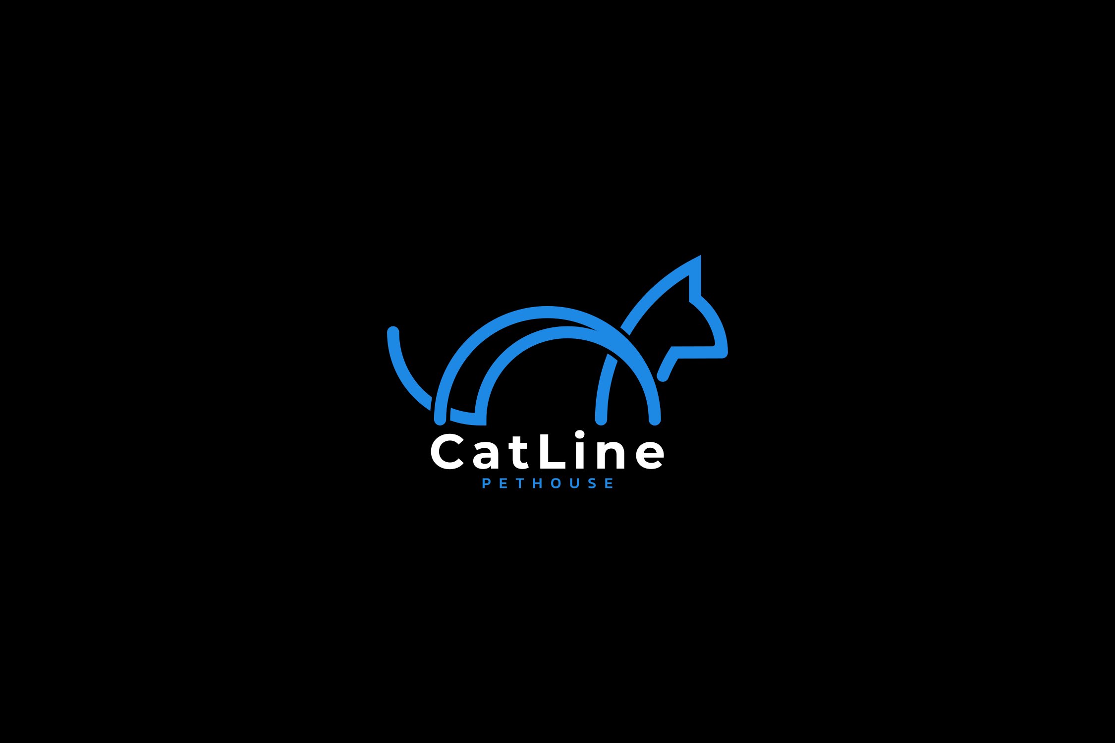 Line Art Cat Logo cover image.