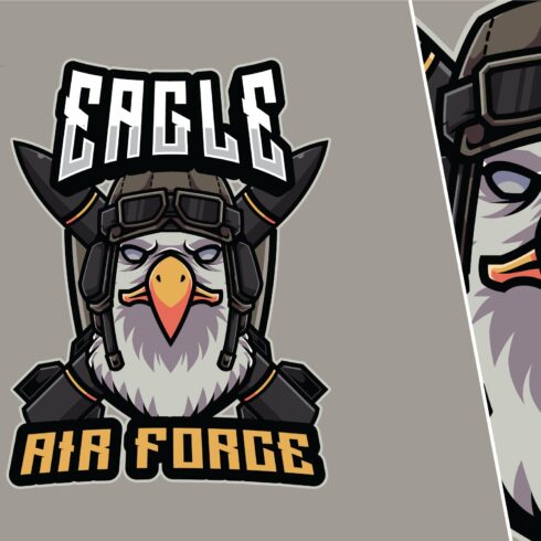 Eagle Air Force Logo Template cover image.