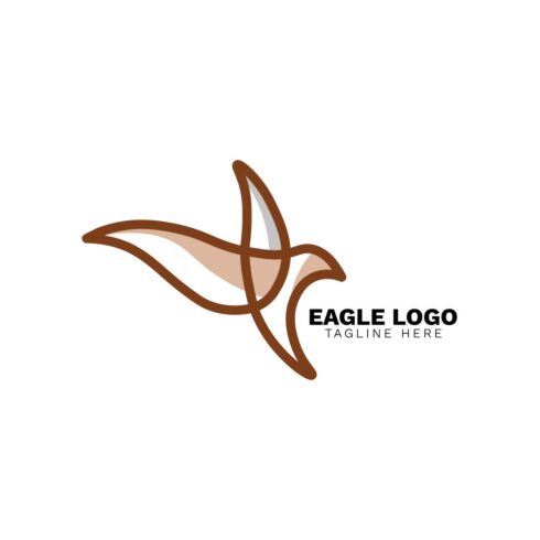 Swallow Eagle logo Isolated swallow on white background Vector illustration cover image.