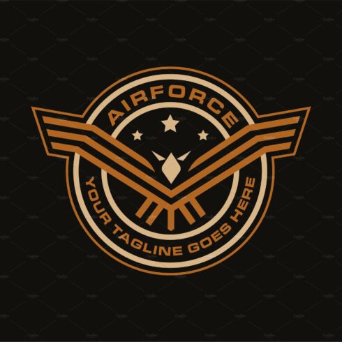 Badge emblem Airforce eagle logo cover image.