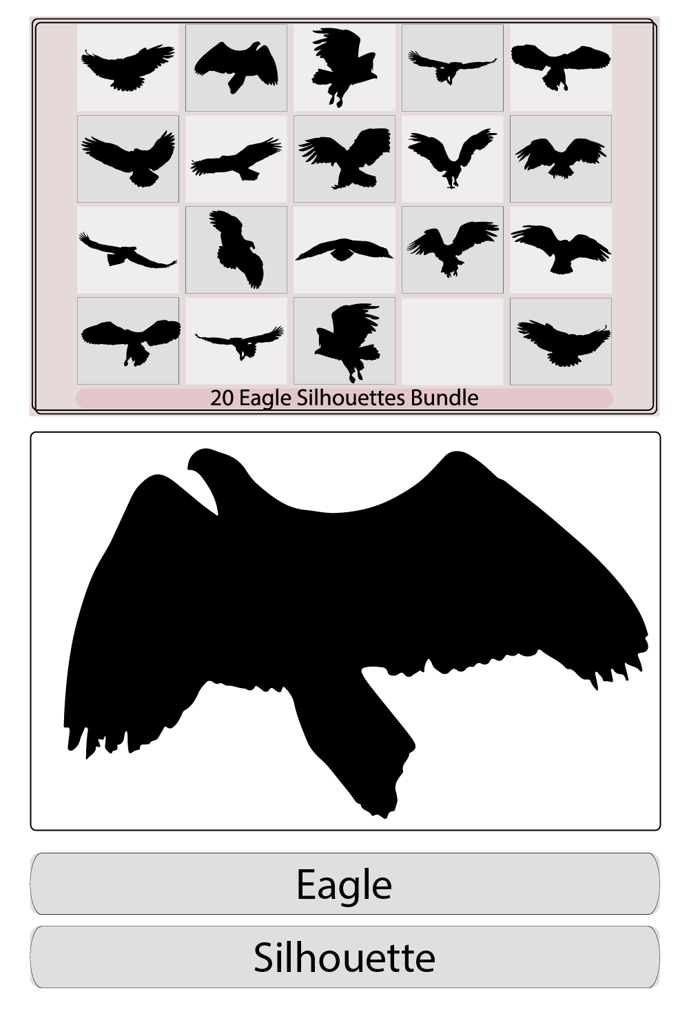 silhouette of an eagle vector,eagle icon illustration,Eagle Silhouette,eagle illustration symbol eagle silhouette pinterest preview image.