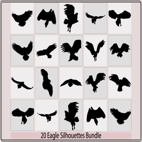 silhouette of an eagle vector,eagle icon illustration,Eagle Silhouette,eagle illustration symbol eagle silhouette cover image.
