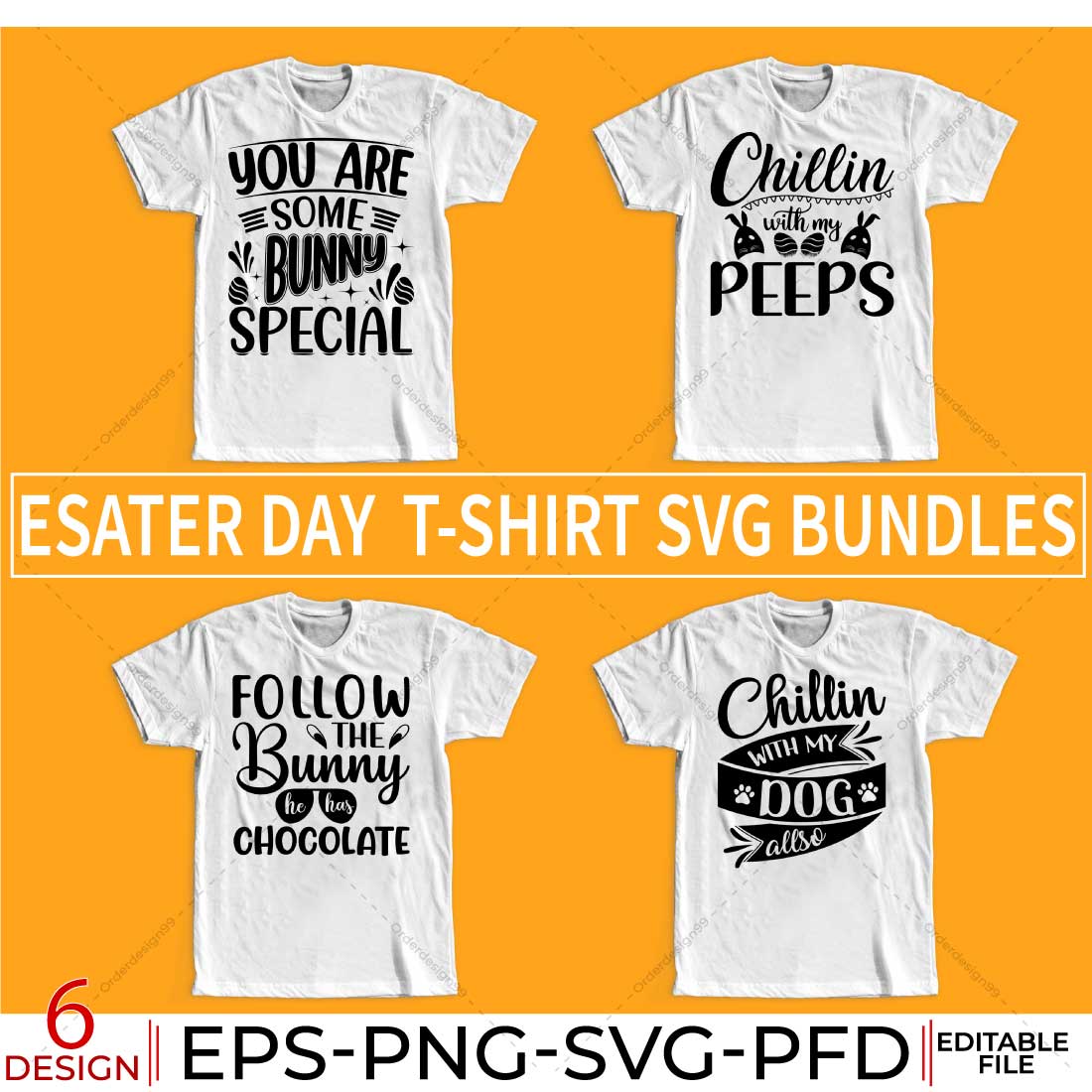 Easter day SVG T Shirt Designs 6 Bundle preview image.