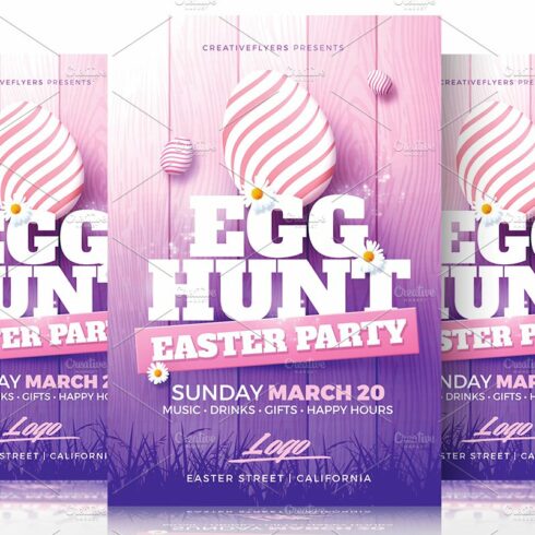 Easter Party Flyer cover image.