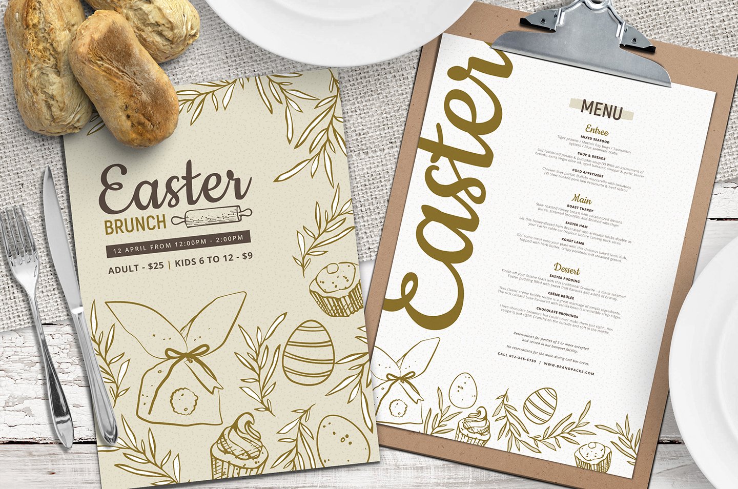 Easter Menu Templates Vol.3 cover image.