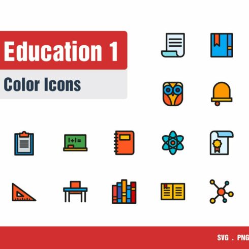 Education Icons #1 cover image.