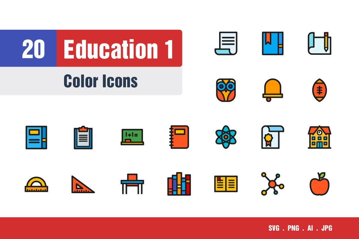 Education Icons #1 cover image.