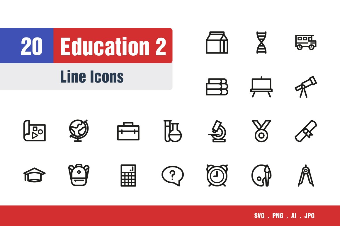 Education Icons #2 cover image.