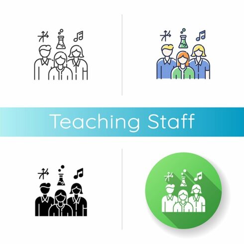 Teaching staff icon cover image.