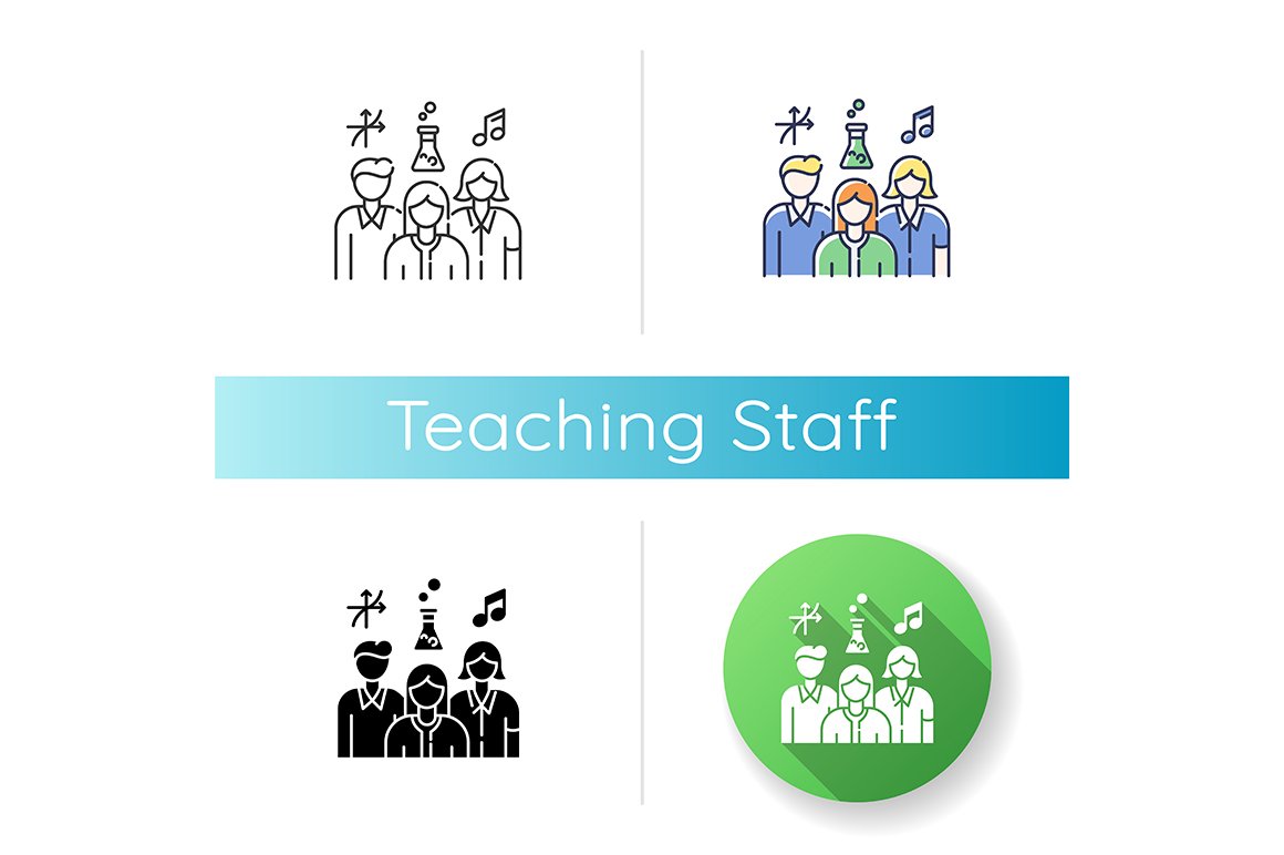 Teaching staff icon cover image.