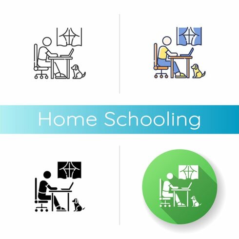 Home schooling icon cover image.