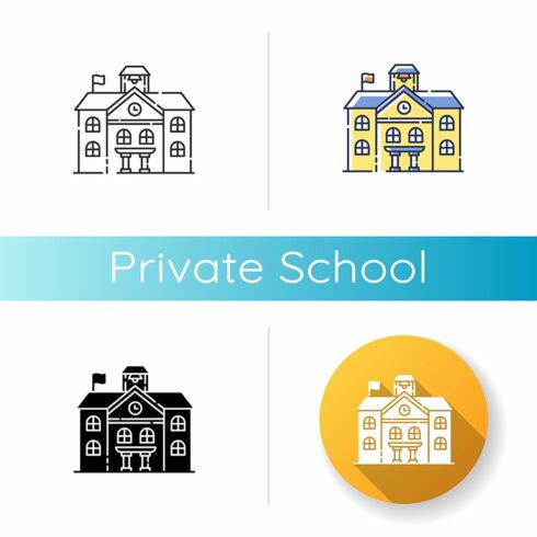 Private school icon cover image.