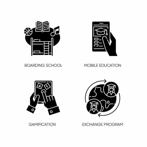 Modern learning opportunities icons cover image.