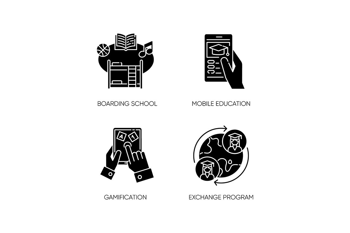 Modern learning opportunities icons cover image.