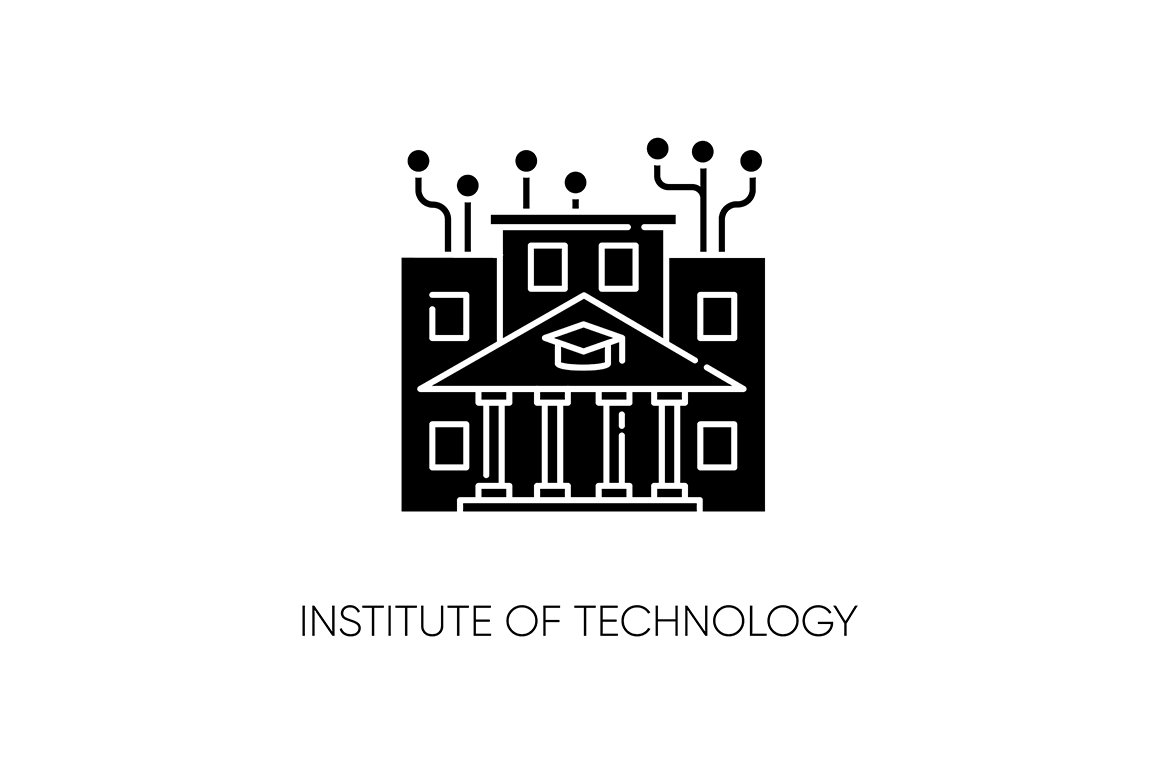 Institute of technology black icon cover image.