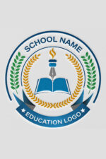 School University editable logo design - MasterBundles