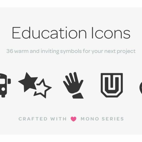 Mono Icons: Education cover image.