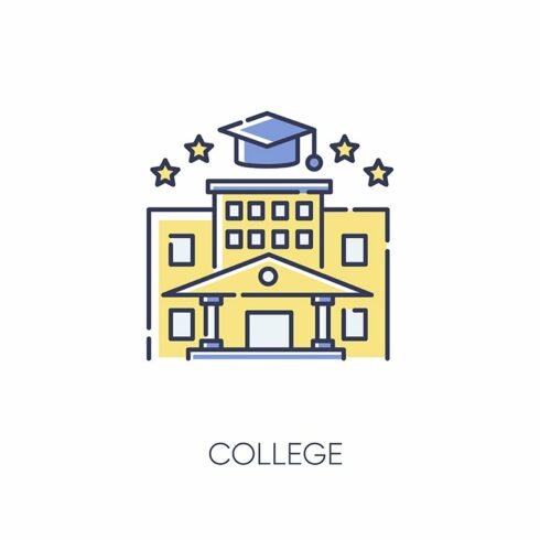 College RGB color icon cover image.