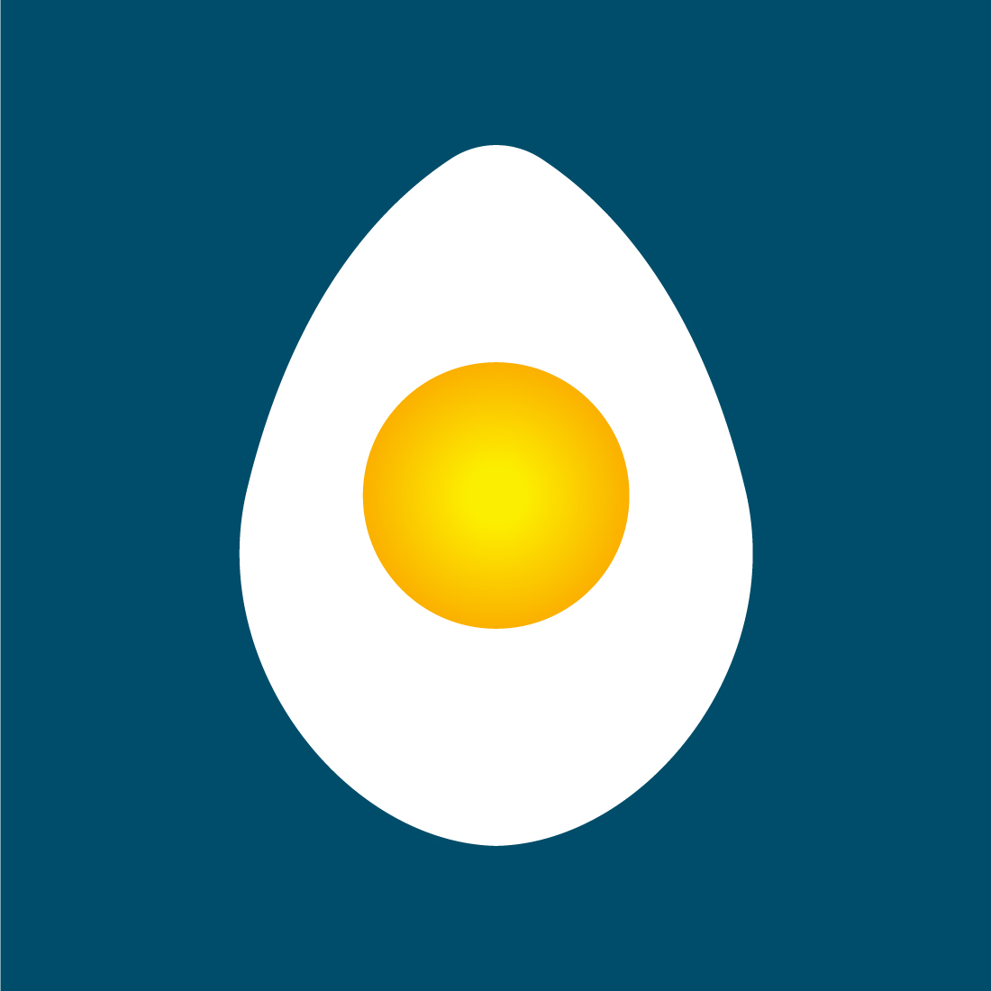 Creative Gradient Fresh Egg Logo design, Vector design concept preview image.