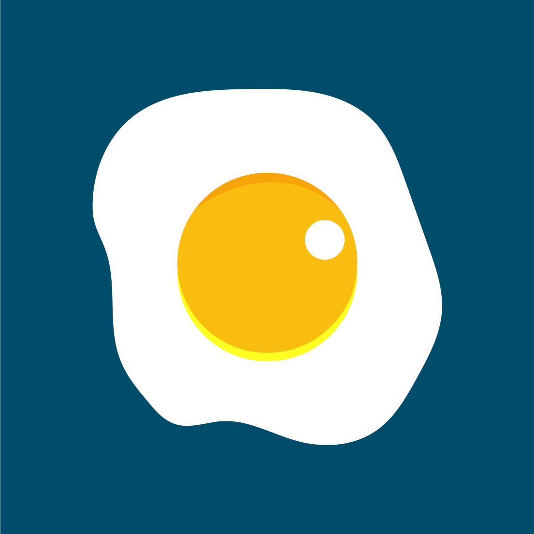 Creative Gradient Fresh Egg Logo design, Vector design concept preview image.
