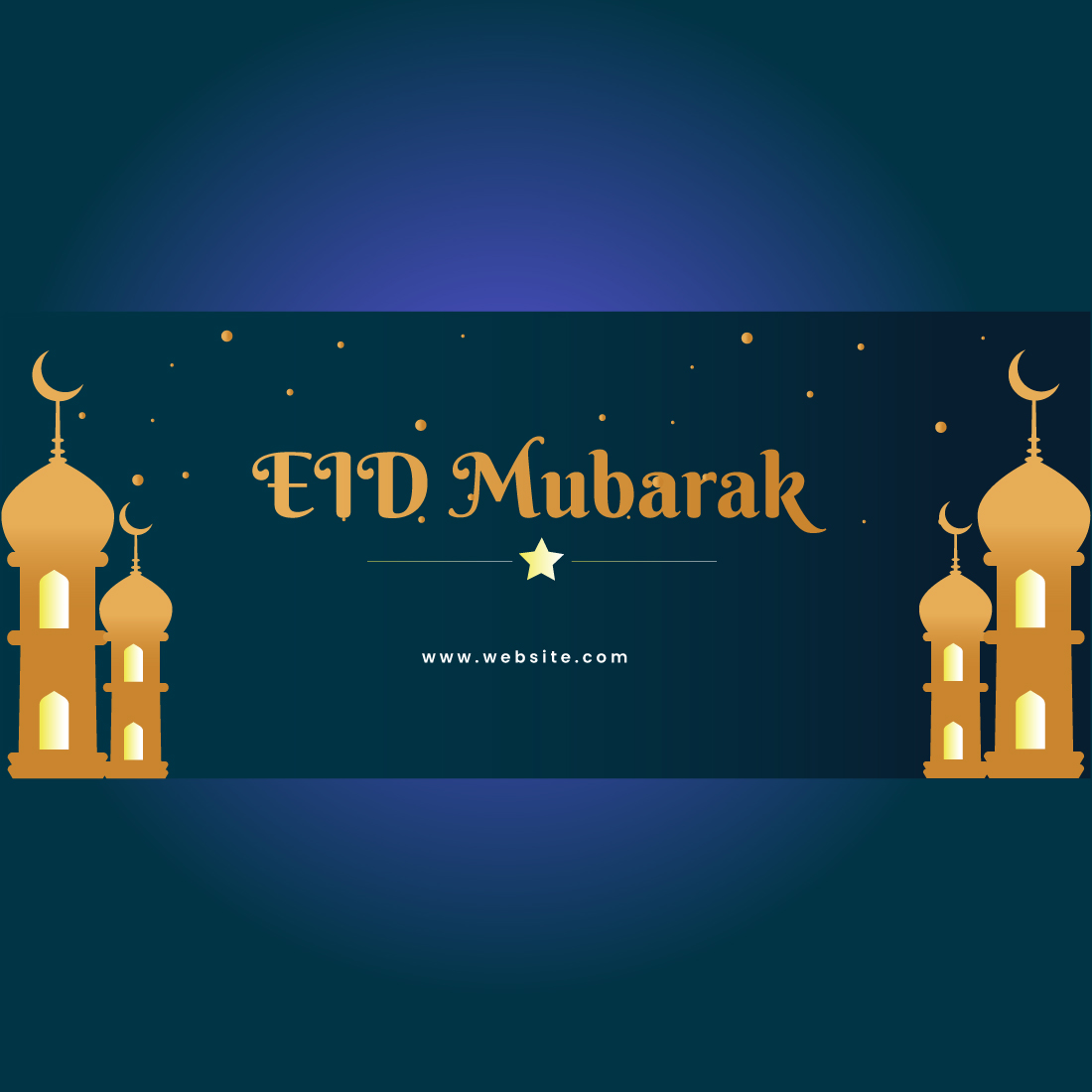 Ramadan Banner Design preview image.