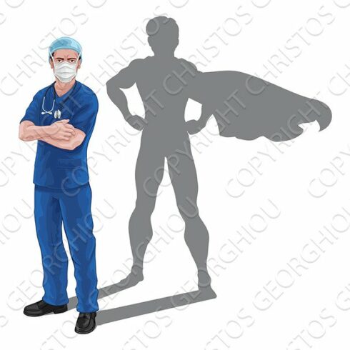 Superhero Nurse Doctor Shadow Super cover image.