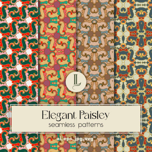 Elegant Paisley Patterns cover image.