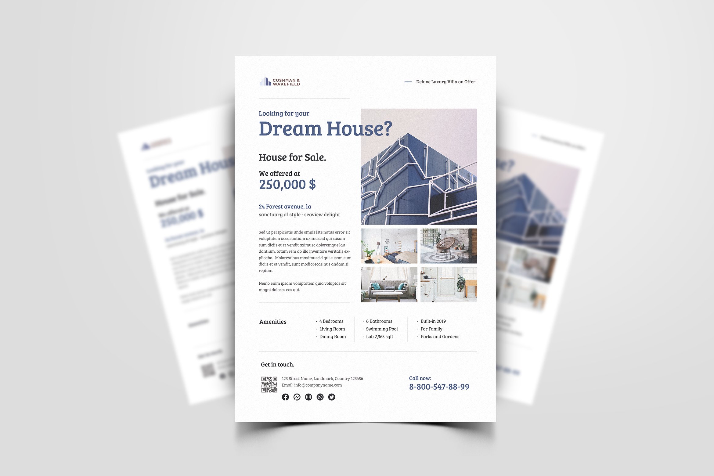 Minimal Real Estate Flyer preview image.