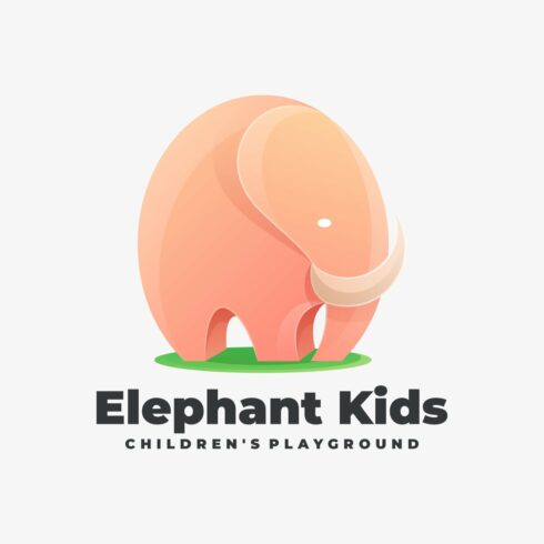 Elephant Kids Gradient Colorful cover image.