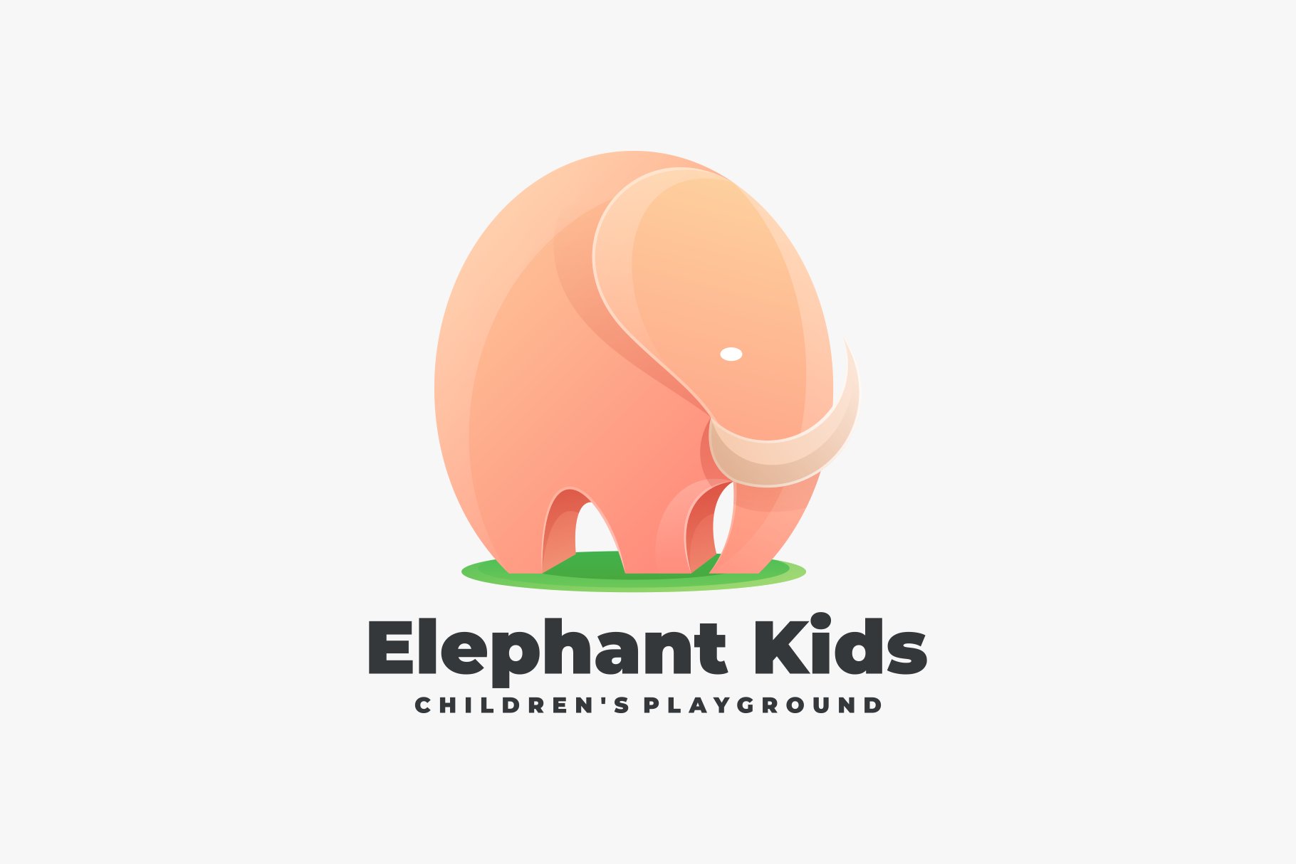 Elephant Kids Gradient Colorful cover image.