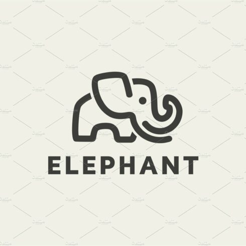 Elephant Logo Template cover image.