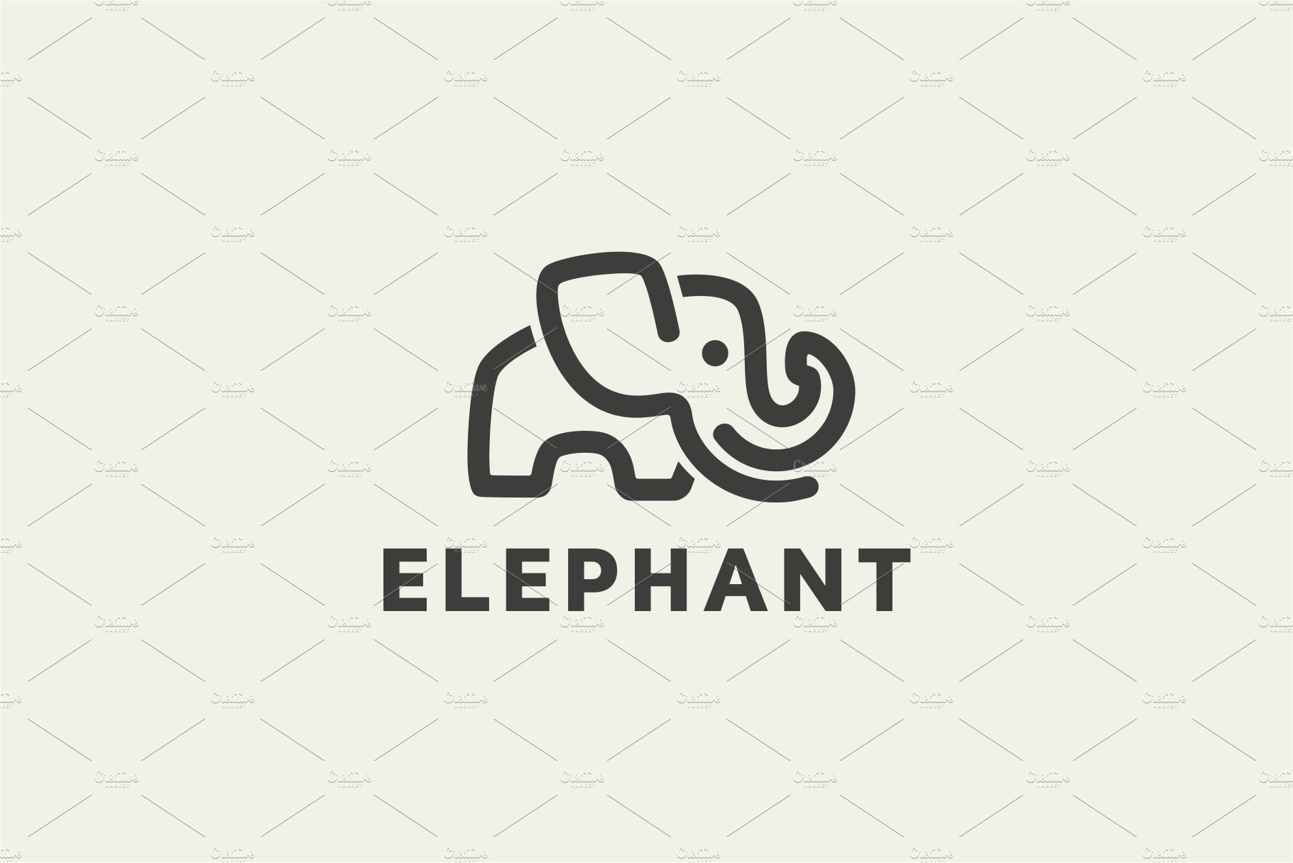 Elephant Logo Template cover image.