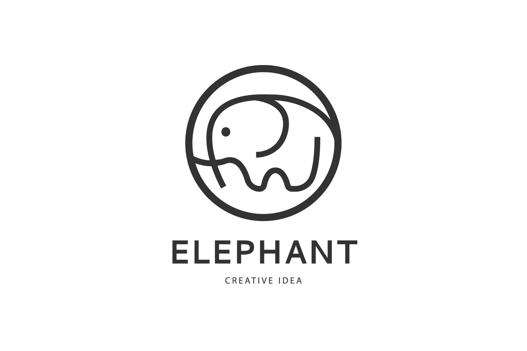 Elephant logo design. cover image.