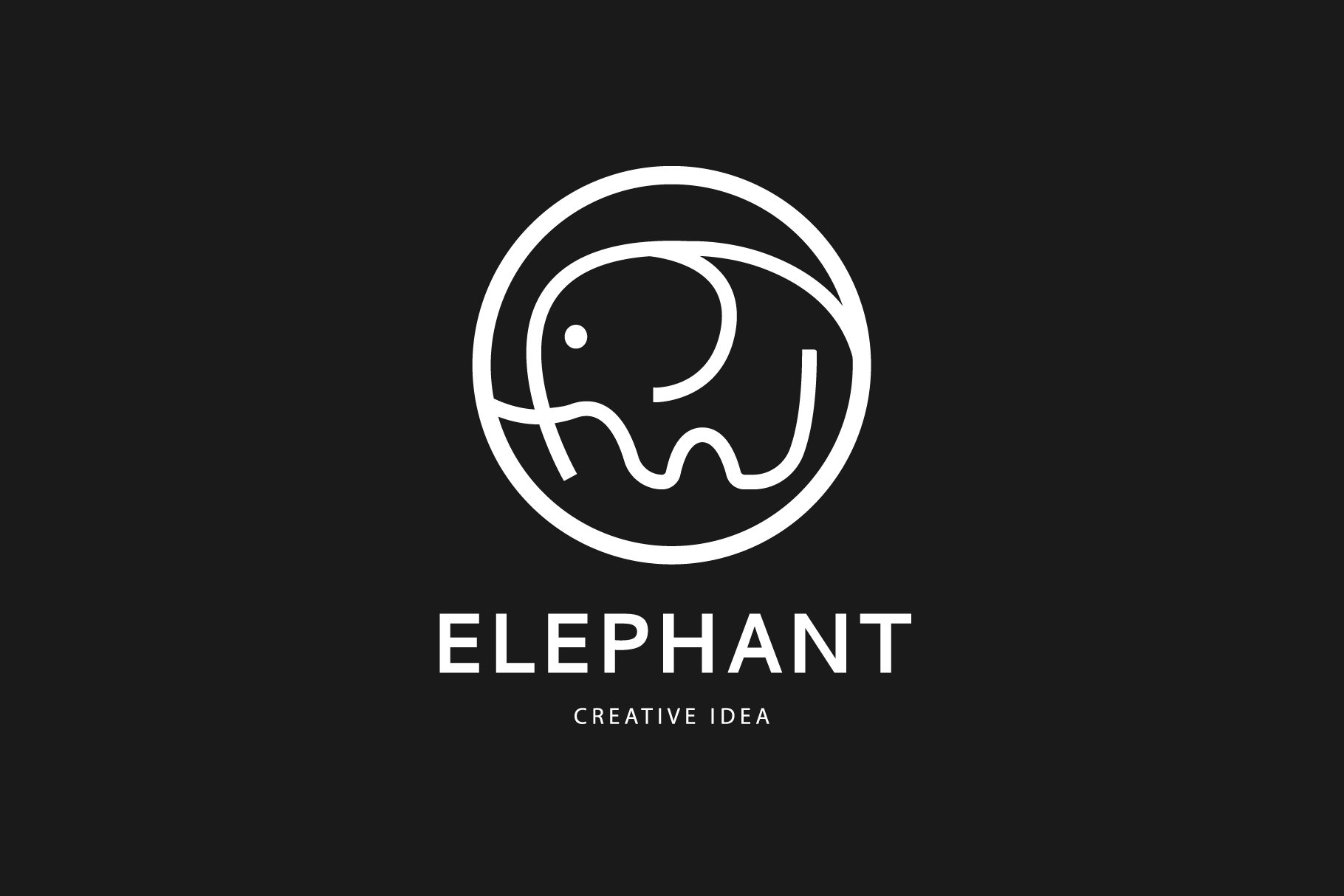 Elephant logo design. preview image.
