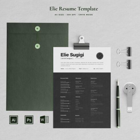 Resume Template 3 Pages | Sugigi cover image.