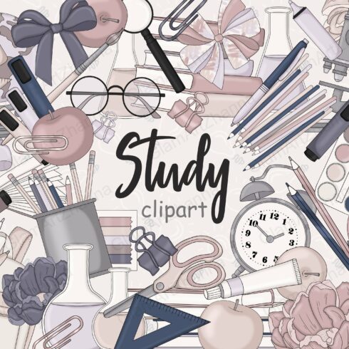 Study Beige Clipart cover image.