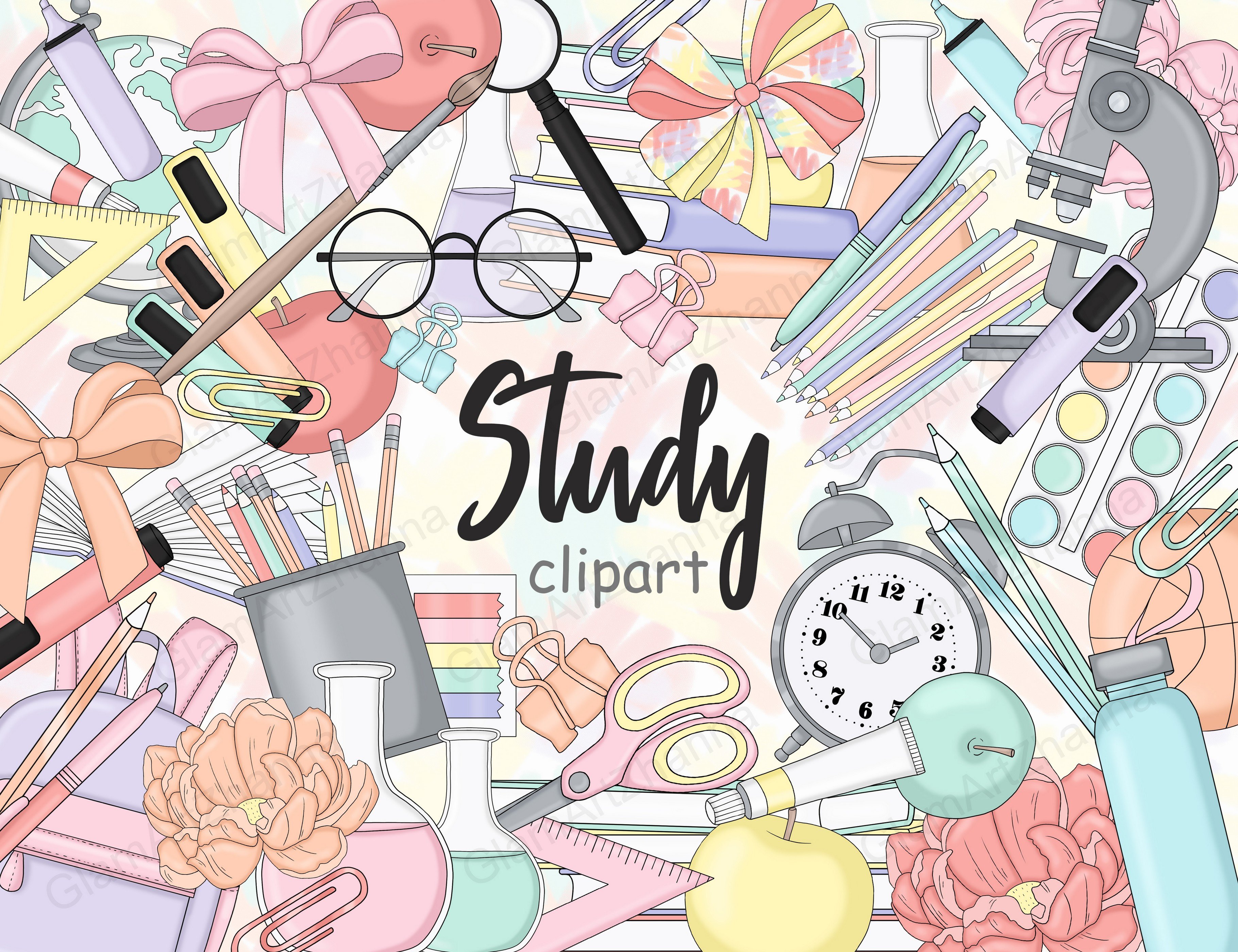 Study Bright Clipart cover image.